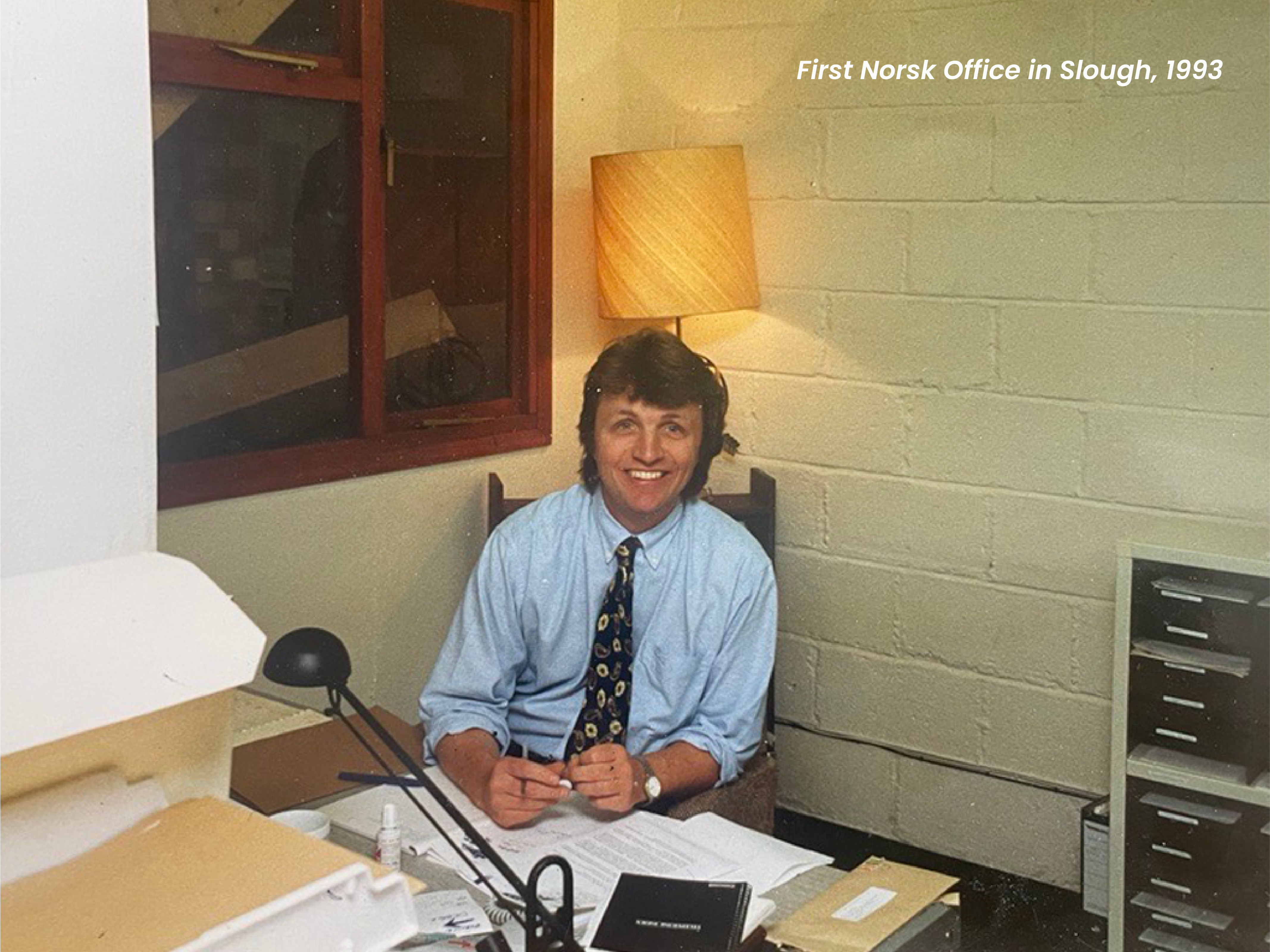 Norsk Global Managing Director, Nigel Meeking in 1993